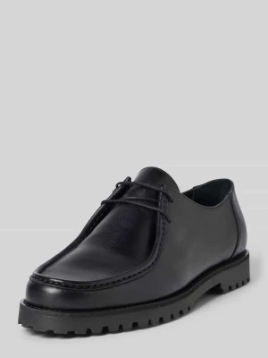 Buty sznurowane ze skóry model 'OLLIE MOC TOE' Garment Project Czarny