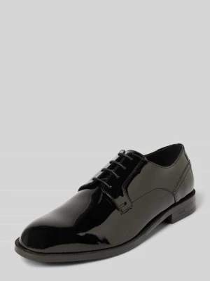 Buty sznurowane ze skóry naturalnej model ‘TAYIL’ Boss Czarny
