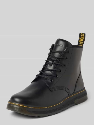 Buty sznurowane ze skóry z ozdobnym szwem model ‘Crewson Chukka’ Dr. Martens