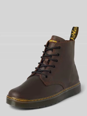 Buty sznurowane ze skóry z ozdobnym szwem model ‘Thurston Chukka’ Dr. Martens