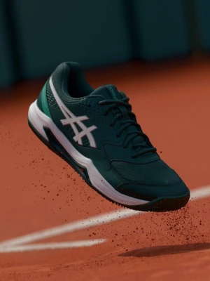 Buty tenisowe na nawierzchnię ziemną Asics ciemnozielony