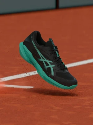 Buty tenisowe na nawierzchnię ziemną Asics czarny