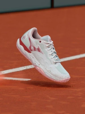 Buty tenisowe na nawierzchnię ziemną Mizuno biały