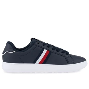 Buty Tommy Hilfiger Corporate Leather Cup Stripes FM0FM04732-DW5 - granatowe