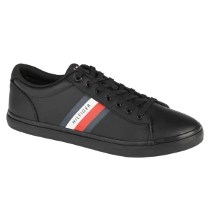 Zdjęcie produktu Buty Tommy Hilfiger Essential Leather Vulc Stripes FM0FM03722-BDS czarne