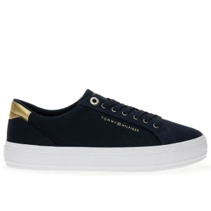 Buty Tommy Hilfiger Essential Vulc Canvas FW0FW07682-DW6 - granatowe