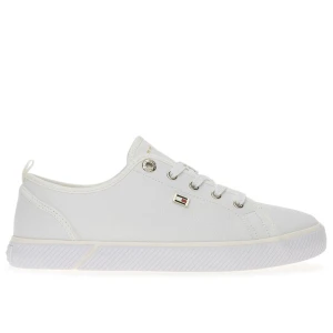 Buty Tommy Hilfiger Vulc Canvas FW0FW08063-YBS - białe