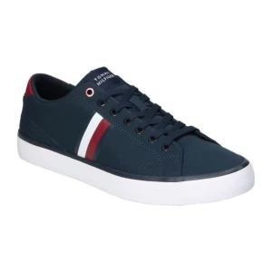 Buty Tommy Hilfiger Vulc Low Stripes Mesh FM0FM04946 DW5 niebieskie