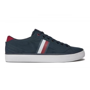 Buty Tommy Hilfiger Vulc Low Stripes Mesh FM0FM04946 DW5 niebieskie