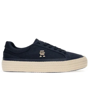 Buty Tommy Hilfiger Vulc Sneaker Linnen FW0FW07673-DW6 - granatowe