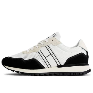 Buty Tommy Jeans Runner EM0EM01167-BDS - biało-czarne