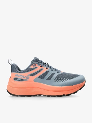 Buty trailowe damskie Inov-8 TrailFly Max Wide - blue grey/coral/grey