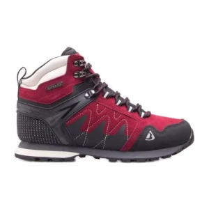 Buty trekkingowe Bergson W Tubkal Mid Burgundy czerwone