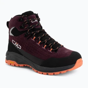 Buty trekkingowe damskie CMP Vertyx Mid Waterproof blackberry / marigold Bordowy