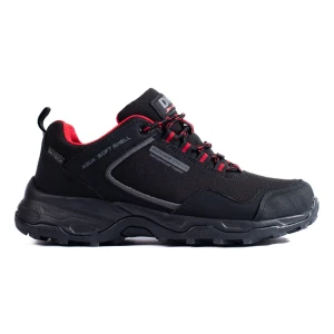 Buty trekkingowe damskie DK waterproof czarno czerwone czarne