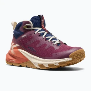 Buty trekkingowe damskie KEEN Targhee Apex Mid Wp fig / burnt brick Bordowy