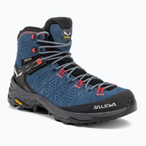 Buty trekkingowe damskie Salewa Alp Trainer 2 Mid GTX java blue/fluo coral