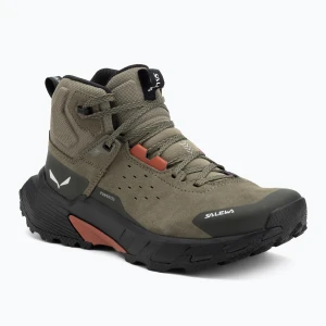 Buty trekkingowe damskie Salewa Pedroc 2 Leather Mid PTX faded green / dark olive