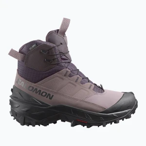 Buty trekkingowe damskie Salomon Crosstrak Powder WP nine iron / shark Fioletowy