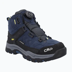 Buty trekkingowe dziecięce CMP Kiruna Mid Fitgo Fleece Wp blue ink / yellow