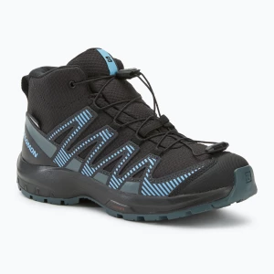 Buty trekkingowe dziecięce Salomon XA PRO V8 Mid WP black/neptune/alaskan blue