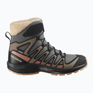 Buty trekkingowe dziecięce Salomon XA Pro V8 Winter CSWP pewter/black/peach fuzz