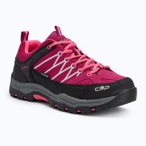 Buty trekkingowe juniorskie CMP Rigel Low Wp berry / pink fluo