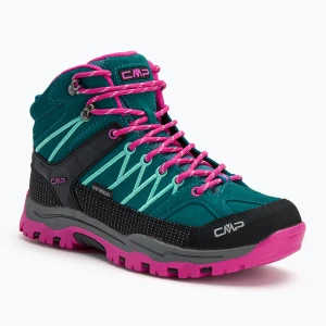 Buty trekkingowe juniorskie CMP Rigel Mid lake / pink fluo Niebieski