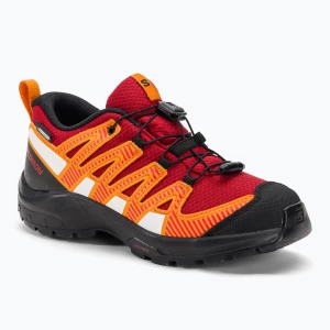 Buty trekkingowe juniorskie Salomon XA Pro V8 CSWP red/black/opeppe