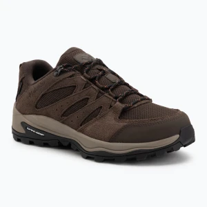 Buty trekkingowe męskie Columbia Redmond IV Low Wp cordovan / tangy orange Brązowy