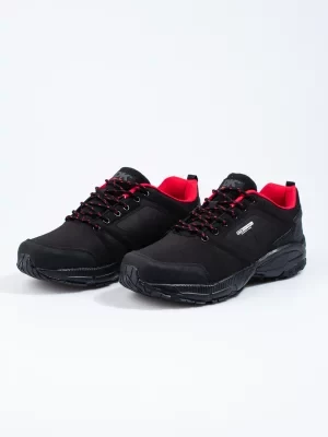Buty trekkingowe męskie DK czarno czerwone Aqua Softshell