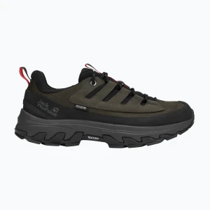 Buty trekkingowe męskie Jack Wolfskin Apex Hike Texapore Low obsidian moss Brązowy