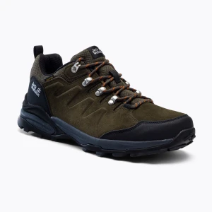 Buty trekkingowe męskie Jack Wolfskin Refugio Texapore Low khaki/ phantom Czarny