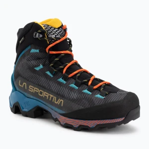 Buty trekkingowe męskie La Sportiva Aequalibrum Hike GTX carbon / tropic blue Czarny