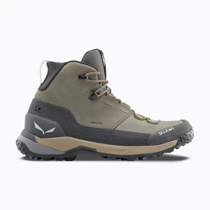 Buty trekkingowe męskie Salewa Puez Leather Mid Ptx bungee cord/onyx