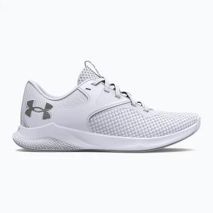 Buty treningowe damskie Under Armour W Charged Aurora 2 white/white/metallic warm silver