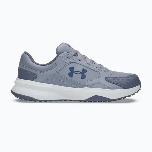 Buty treningowe męskie Under Armour Edge Leather gravel / blue fog / blackout navy