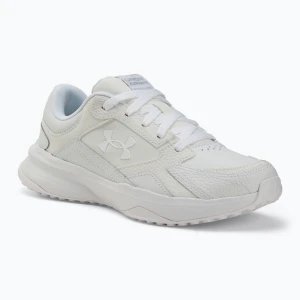 Buty treningowe męskie Under Armour Edge Leather white / white / halo gray