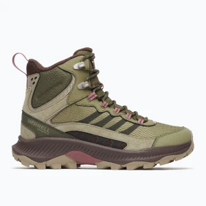 Buty turystyczne damskie Merrell Speed Strike 2 Thermo Mid WP olivine Zielony
