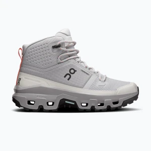 Buty turystyczne damskie On Cloudrock Mid Waterproof glacier / alloy Szary