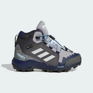 Buty turystyczne dziecięce do kostki adidas Minecraft Terrex GORE-TEX szary