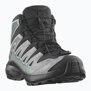Buty turystyczne dziecięce Salomon XA PRO MID Waterproof black / sedona sage Szary