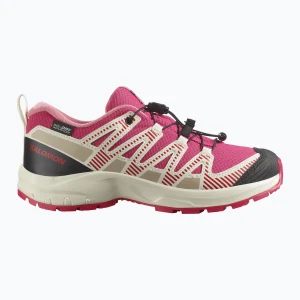 Buty turystyczne dziecięce Salomon XA PRO V8 WP rouger/vanila/flamino pink