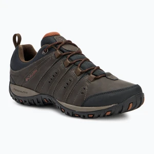 Buty turystyczne męskie Columbia Woodburn II Waterproof cordovan / cinnamon Brązowy