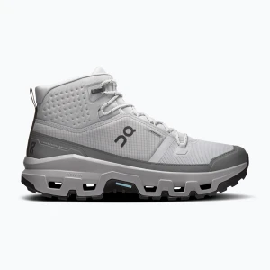 Buty turystyczne męskie On Cloudrock Mid Waterproof glacier / alloy Szary