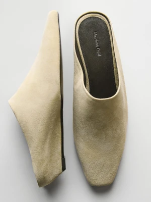 Buty Typu Mules Na Koturnie - Beżowy - - Massimo Dutti - Kobieta