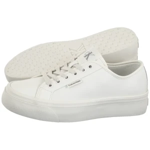 Buty Vulc Flatf Lace Up Lth Lily White YW0YW01932 YAJ (CK720-b) Calvin Klein