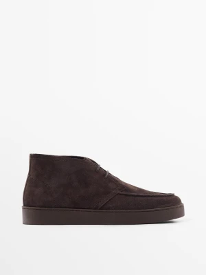 Buty W Stylu Botków Z Wypukłym Szwem - Brązowy - - Massimo Dutti - Mężczyzna