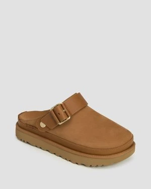 Buty wsuwane damskie UGG Goldenstar Villa Clog brązowe