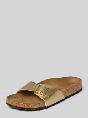 Buty wsuwane z odkrytą piętą model 'Madrid' Birkenstock Złoty